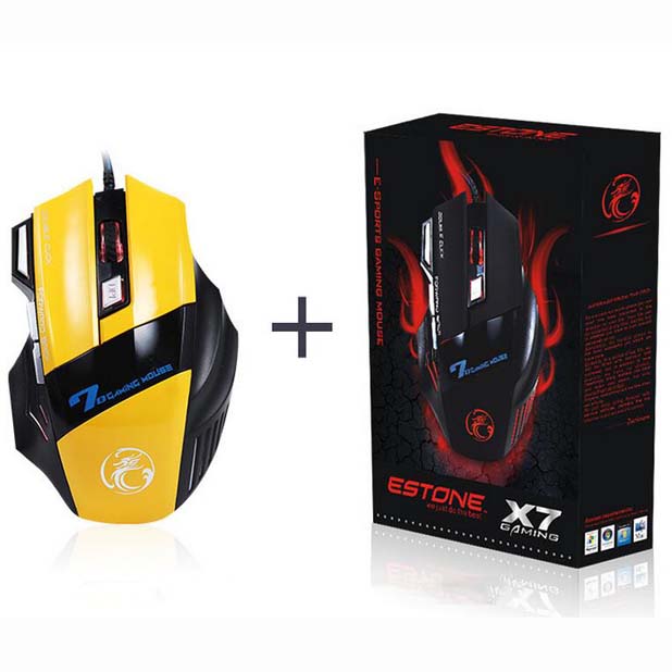 New 2400DPI 7D USB wired gaming optical mouse 